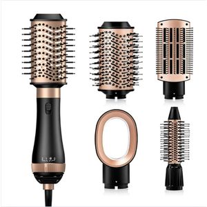 Blow Dryer Brush - Fohnborstel Met Ionische Technologie - Ronde Haarborstel Voor Fohnen Met 4 Opzetstukken