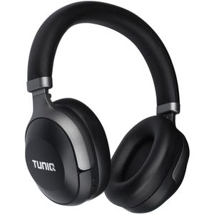 TUNIQ Deep Bass Draadloze Koptelefoon - Bluetooth 5.0 - Noise Cancelling - 40 uur speeltijd - Microfoon - Comfortabele oorkussens - Zwart