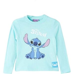 Disney Stitch Trui voor Kinderen – Meisjes & Jongens – Maat 2 t/m 8 Jaar – Blauw – Lange Mouwen – Officiële Merchandise