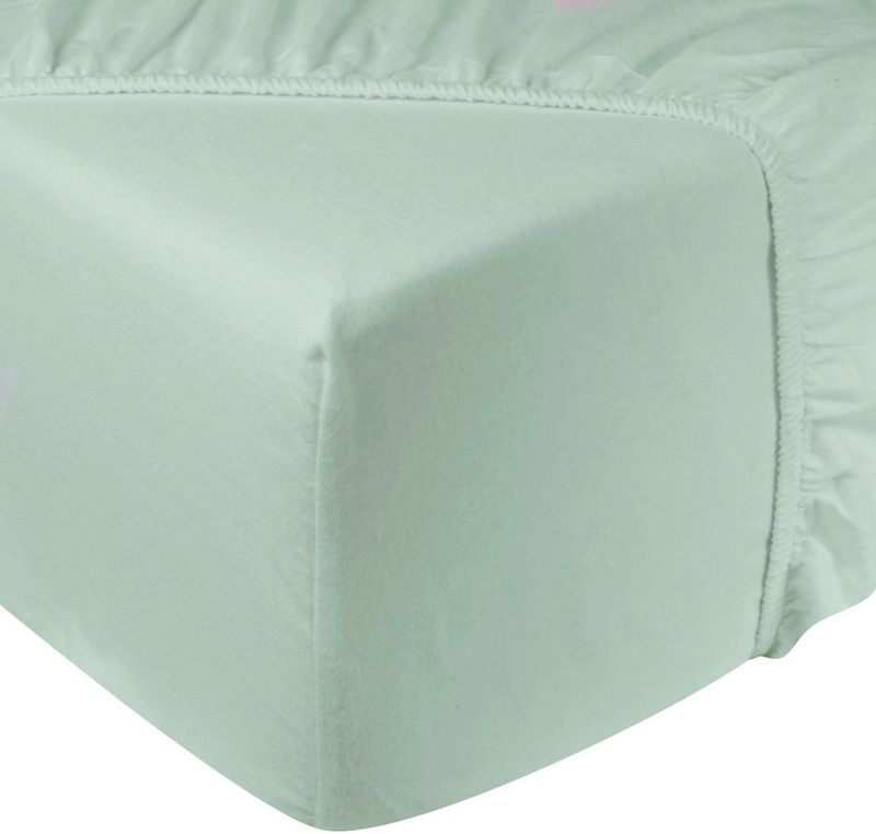 DoubleDry - Hoeslaken - Flanel - Mint - Tweepersoons 180x200 cm - Rondom Elastiek