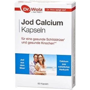 Dr. Wolz Jodium Calcium Kwaliteits Supplement |Voor ondersteuning Schildklier en Botten | Volledig Natuurlijk uit koraalalg