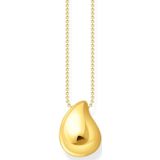 Organic - Drop-Shaped Ketting - Goud - Recycled Zilver - 18-Karaat Verguld