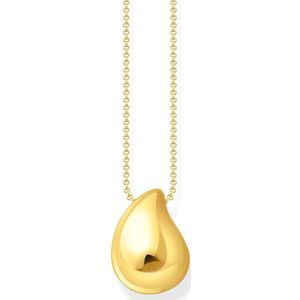 Organic - Drop-Shaped Ketting - Goud - Recycled Zilver - 18-Karaat Verguld