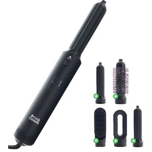BrinQ Goods 5 in 1 Multistyler Pro - Airstyler - Fohnborstel - Multistyler - Krultang - Föhn - Haardroger - Professionele Airstyler Met Keramische Coating en Ionische Technologie - Zwart