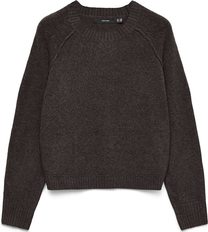 Vero Moda - Aquarius Raglan Sweater - Donkerbruin - Dames