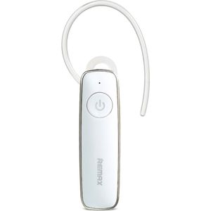 Remax T8 Bluetooth Oortje In-Ear Wit - Draadloze Mono Headset met Oorhaak voor Handsfree Bellen Auto, Sport & Zakelijk Gebruik - Multipoint 4.1