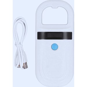 Draadloze Huisdierchip Scanner – USB Oplaadbare Microchiplezer - 134.2 KHz ISO11784/85 FDX-B EMID - 128 Labels Met Ingebouwde Zoemer