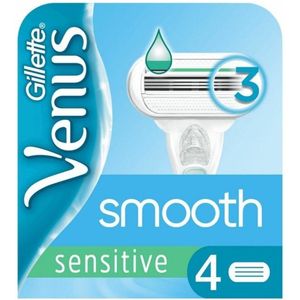 Gillette - Venus Smooth - Sensitive - Zachte scheerbeurt - 4 Navulscheermesjes