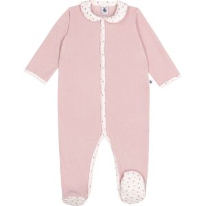 Petit Bateau Fluwelen babypyjama met kraag