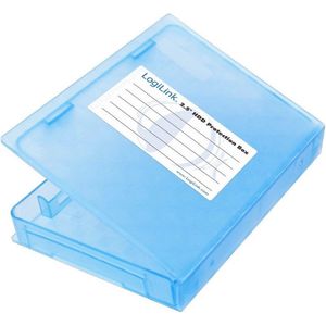 LogiLink UA0131 harde schijf beschermhoes voor 1x 6,4 cm (2,5 inch) HDD, blauw