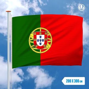 Vlag Portugal 200x300cm - Glanspoly