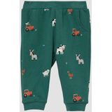 Legging - Zacht - Geborstelde Sweatstof - Met All-over Print