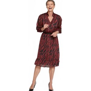 Wikkeljurk met ruches halverwege de lengte