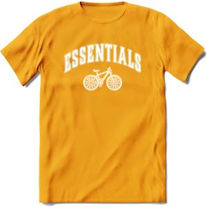 Bike EssentialsT-Shirt | Souvenirs Holland Kleding | Dames / Heren / Unisex Koningsdag shirt | Grappig Nederland Fiets Land Cadeau | - Geel - XL