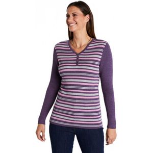 Trui met tunisische hals van merinoswol