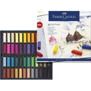 Faber-Castell pastelkrijt - halve lengte - 48 stuks - FC-128248