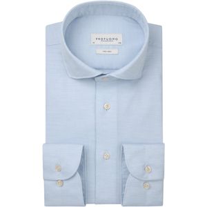 Profuomo - Slim Fit - Heren Overhemd - Lichtblauw - Dobby