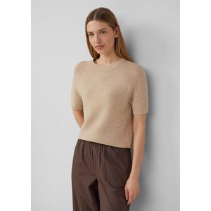 s.Oliver - Gebreide Trui - Katoenmix - Korte Mouwen