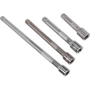 Socket Extension Bar Set 1/4 Drive Vanadium Staal Hoge Sterkte - 4 Delig - Voor Werktuigbouwkunde .