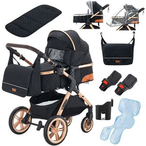 RoyaLuxe - Kinderwagen - Zwart - Buggy - Kinderwagen 3 In 1 - Kinderwagens & Buggy's - Kinderwagens - Baby - Buggy's - Plooibuggy - Buggy Inklapbaar - Kinderwagens - Kind - Kinderen - Baby - Baby's