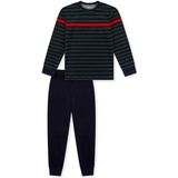 Schiesser - Jongens Pyjama Set - Donkergroen - 164
