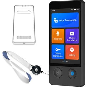 FIBILA Draagbare Vertaler - Vertaalcomputer - Vertaler - Vertaler Apparaat - 144 Talen - 16 Taalpakketten - Zwart