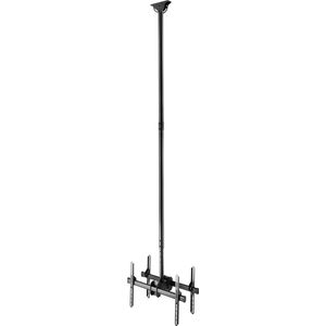 Deltaco ARM-0405 Dubbele TV Plafondbeugel - 37-70 inch - Max 2x 45kg - 250-300cm Arm - Zwart