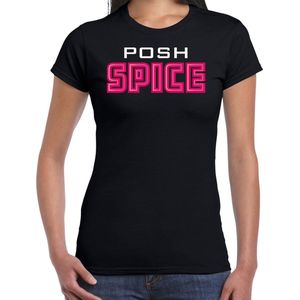 Bellatio Decorations spice girls t-shirt dames - posh spice - roze - carnaval/90s party themafeest L