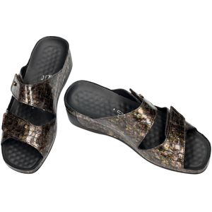 Vital -Dames - taupe donker - slippers & muiltjes - maat 39