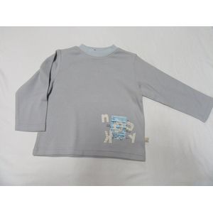 noukie's , jongens , t-shirt lange mouw , grijst,2 jaar 92