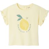 Vertbaudet Babyshirt met ruches aan de mouwen en fruitmotief