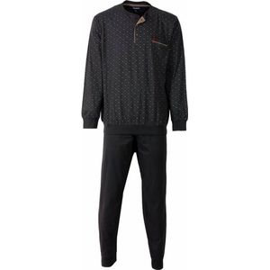 Paul Hopkins Heren Pyjama - 100% Gekamde Katoen - Grijs - Maat S