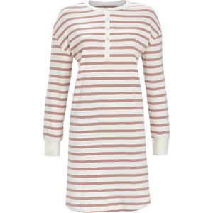 Katoenen nachthemd roze strepen - Roze - Maat - 36