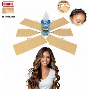 Guardian Beauty Ultra Hold Veter - Pruikentape - Ultra Hold Veter - Bruin - 60 stuks + 12 stuks Gratis - Met Pruik Tape Verwijderaar - 30ml - Haar Extensions