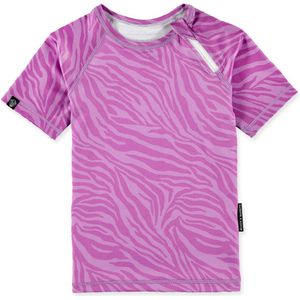 Beach & Bandits - UV-zwemshirt voor kinderen - UPF50+ - Korte mouw - Purple Shade - Paars - maat 104-110cm
