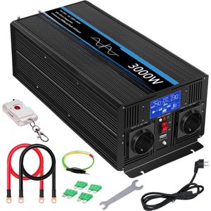 Lexium Omvormer 12V 230V - Spanningomvormer - Auto omvormer - Stopcontact - Autolader