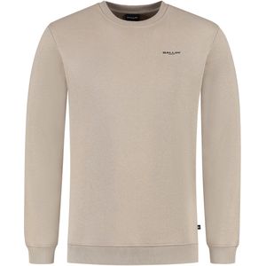 Ballin Amsterdam - Heren Regular fit Sweaters Crewneck LS - Taupe - Maat S