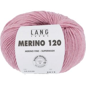 Lang Yarns Merino 120 348 roze