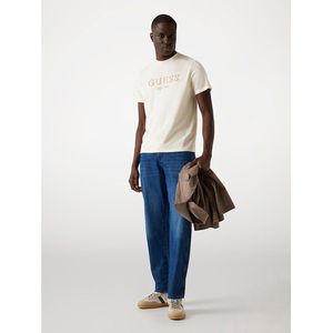 Guess - M5YI17I3Z14 - T-shirt - Beige - Casual - Korte Mouwen