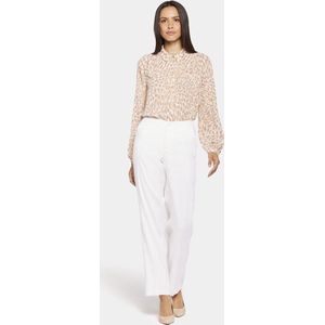 NYDJ Marilyn Trouser Wit Stretch Linnen | Optic White