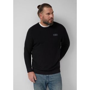 s.Oliver Big Size trui gebreid zwart