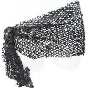 BamBella�® - Omslag doek - Onesize omslag doek Strand rokje kort doorzichtig pailletten Zwart