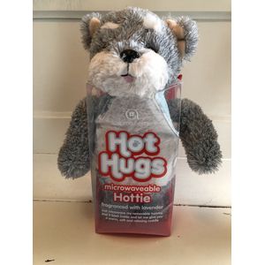Hot Hugs - Kersenpit knuffel - Fluffy Dog - Opwarmbare pluche knuffel - leuk kerstgeschenk