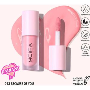 Moira - Liquid Blush 013 Because of You - Vegan Blush