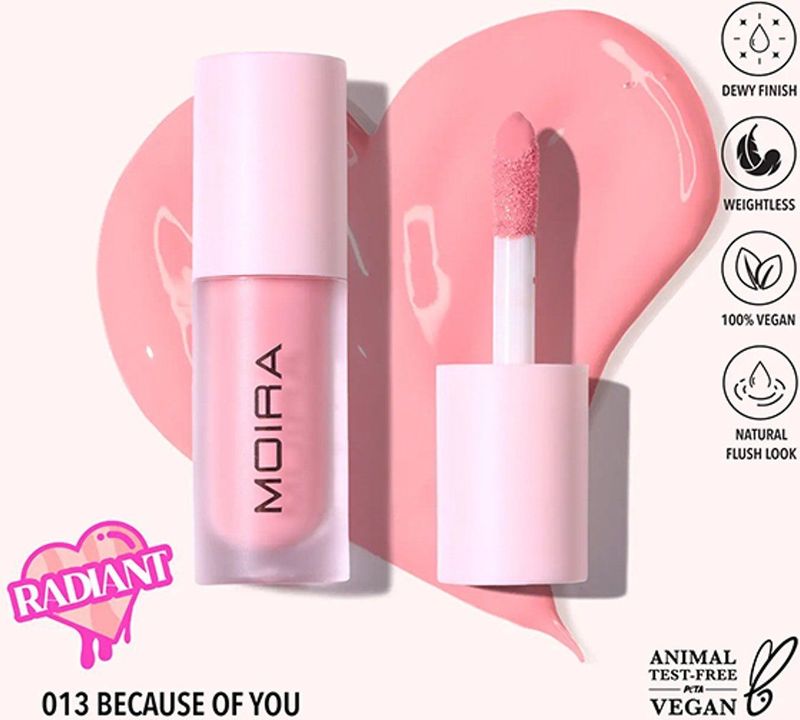 Moira - Liquid Blush 013 Because of You - Vegan Blush
