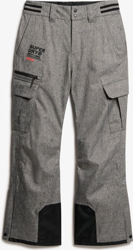 Superdryvoor mannen. MS110184A Ski Peak Rescue Broek grijs (S), Sportief, Polyester, Sneeuw, Buiten