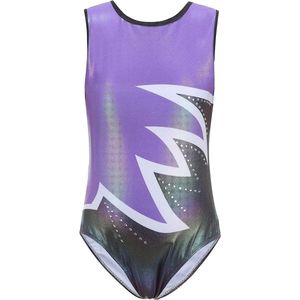 E-Ambar - Ballet Meisjespakje Mouwloos Paars, Maat 110, 4-6 Jaar, 110-120 cm.