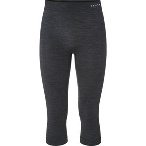 FALKE 3/4 Wool-Tech Tights klimaatregulerend, anti zweet functioneel ondergoed sportbroek heren zwart - Matt XL