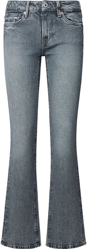 Bootcut Jeans - Grijs - Katoen - Wiser Wash Technologie