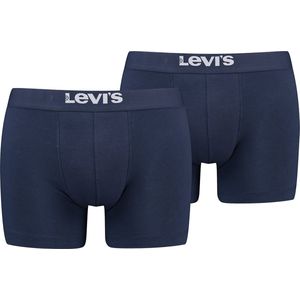 Levi's Heren Boxershorts Effen 2-Pack - Marine - Maat S